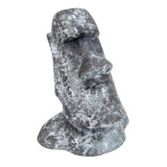 Boneco Colecionável Moai Ilha De Páscoa Pintado 15cm