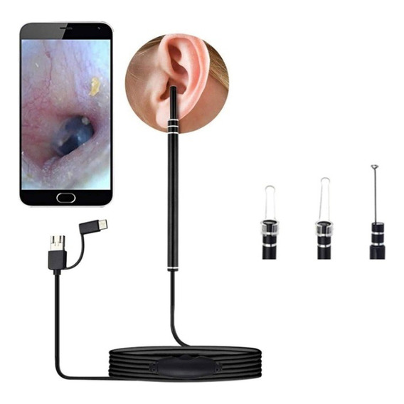 Endoscopio Medico Hd Nuevo Limpieza Oidos Camara Pinza Led