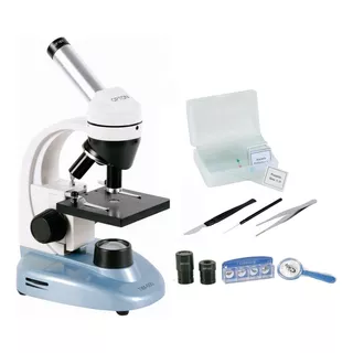 Microscópio Biológico C/ Lâminas Preparadas E Kit Laborat Cor Conforme Imagem 110v/220v