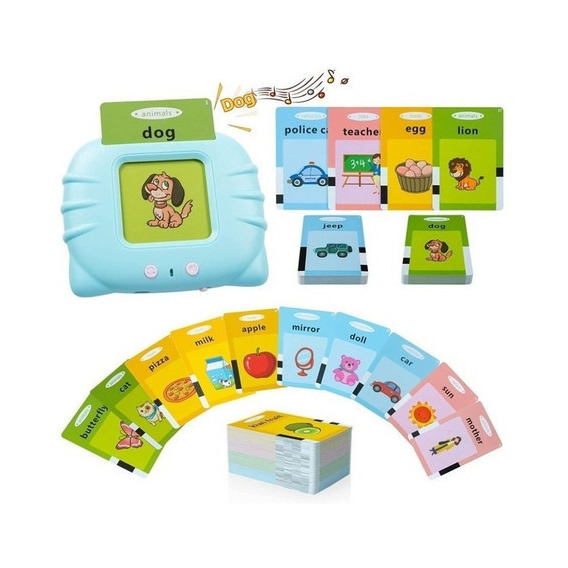 Generic Kids Electronics - Azul-Juguetes Flashcard En Español, Educación Infantil