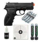 Combo Pistola C11 D Pressão 6,0mm+04 Cartucho Co2+acessórios