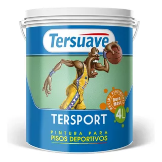 Pintura Para Pisos Deportivos Tersport Tersuave 4 Lts