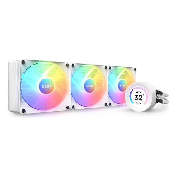 Enfriamiento Liquido Nzxt Kraken Elite Rgb 3x120mm Blanco