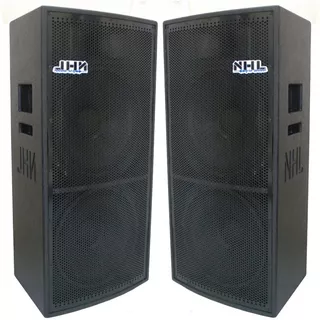 Caixa Ativa + Passiva Nhl 2x15 +ti 1600w Qualidade Potencia Amplificada 2 Woofers 15 Polegadas + Driver Titânio Limiter 