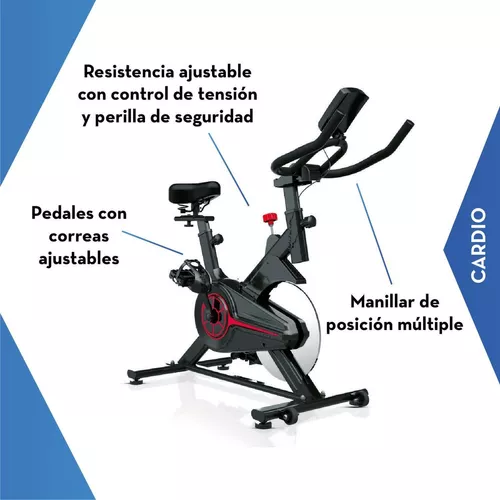 Bicicleta Fija 8 Kg Spinning Cardio Fitness Kingsports