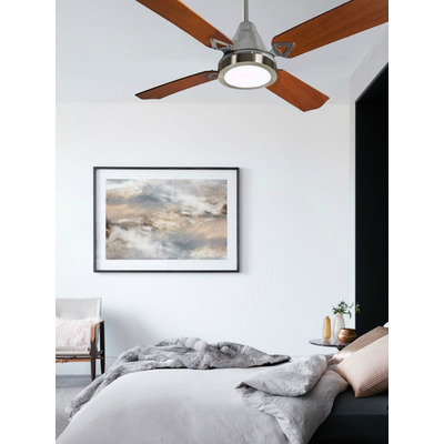 Ventilador De Techo Acero Con Palas De Madera Tg