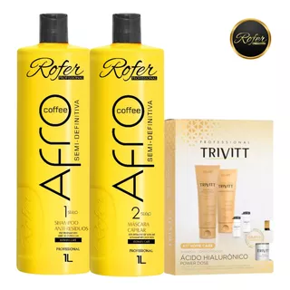 Kit Progressiva Afro Rofer ( Ganhe Kit Trivitt Hialurônico )