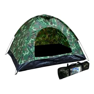 Carpa Igloo  4 Personas Armado Automatico Impermeable Camufl Color Camuflada