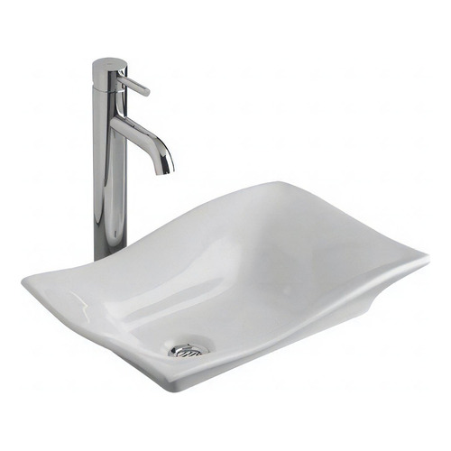 Bacha de baño de apoyar Ferrum Tori L246K blanco 