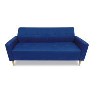 Sofa Vole 2 Puestos Tela Azul