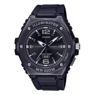 Reloj Casio Hombre Mwa-100hb-1a Color De La Malla Negro Color Del Bisel Negro Color Del Fondo Negro