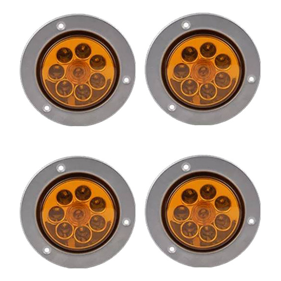 4 Piezas Círculo 2.5 Pulgadas Metal Plafon De Led Luz