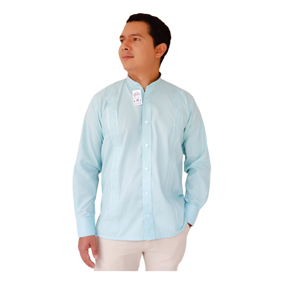 Camisa Guayabera Neru 100% Lino, Manga Larga