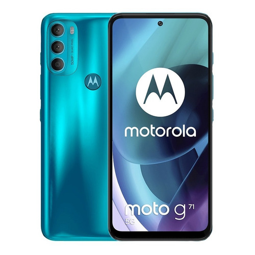 Celular Moto G71 5g 128gb + 6gb Ram Oled Nfc Liberado Color Verde