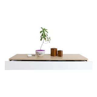 Repisa Mueble Flotante Colgante Con Cajon