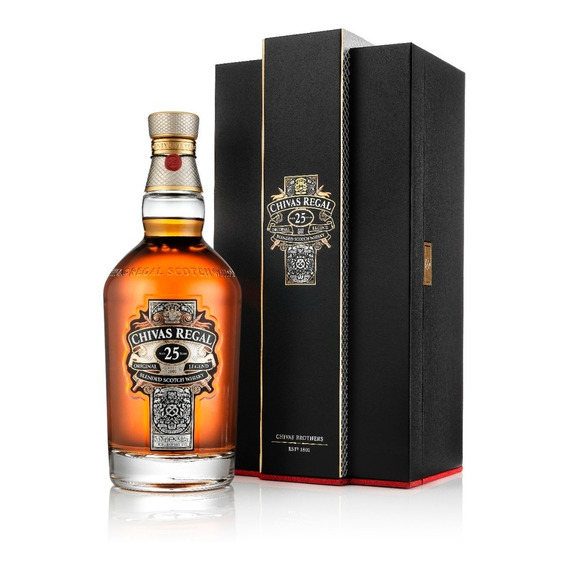 Chivas Regal 25 años Scotch escocés 700 mL
