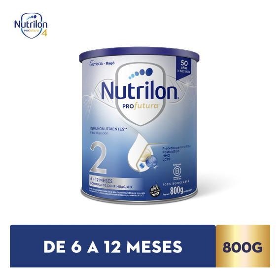 Leche En Polvo Nutrilon Profutura 2 Nutricia Bago X 800 Gr