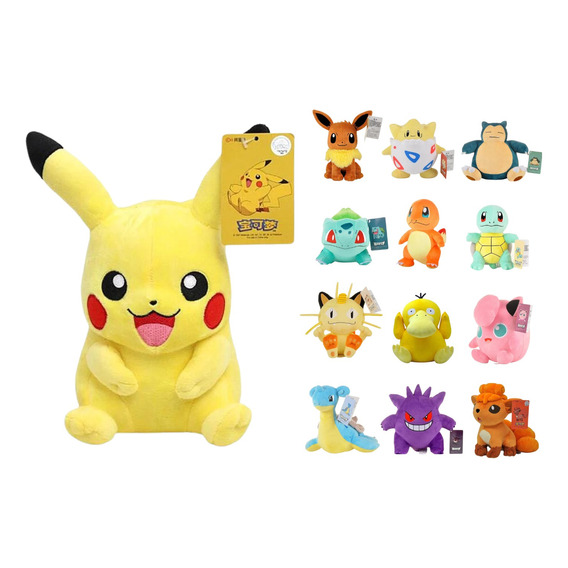 Peluche Pokémon Variedades Pikachu Eevee Togepi 20-25 Cm 