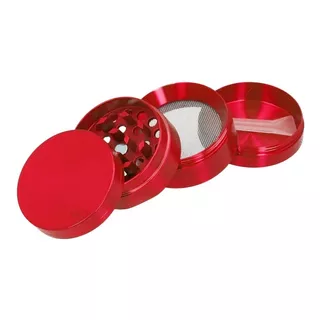 Grinder Moledor De Hierbas Especias Metalico 55mm /e Color Rojo