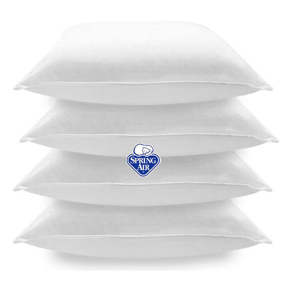 4 Almohadas Spring Air Antiacaros Standar