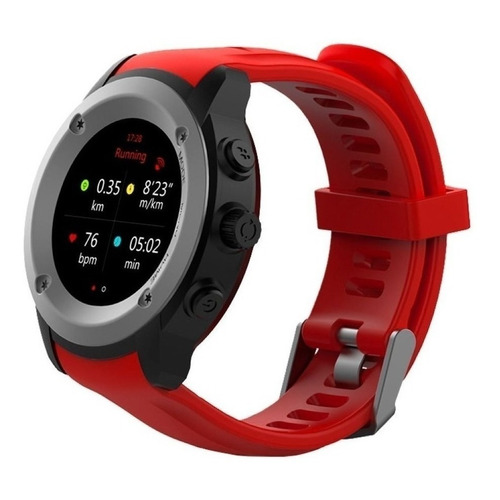Reloj Smartwachth Ghia Draco  Con pulso cardiaco Bluetooth GPS Podómetro Color Rojo
