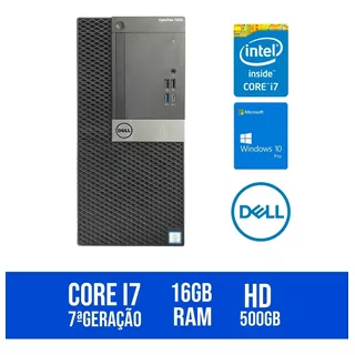 Computador Dell Opt 7050 Mini Torre I7-7700 7ª 16gb Hd500