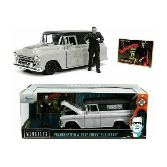 Carroza  Frankenstein & Chevy Suburban 1957 1:24 Jada Toys