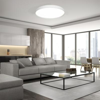 Plafon Led York Blanco Control Remoto 45w Diseño Moderno Lk