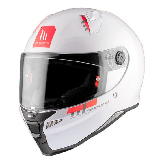 Casco Mt Helmets Ff110b Revenge 2 A0 Blanco Para Moto
