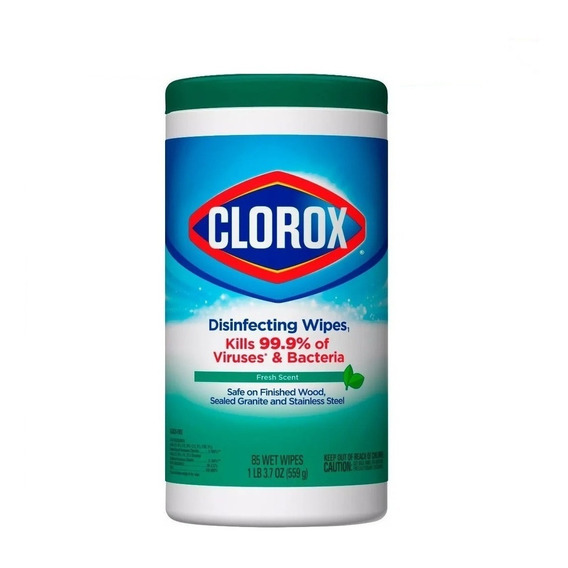 Pañitos Desinfectantes Clorox  Elimina 99.9% Virus Bacterias