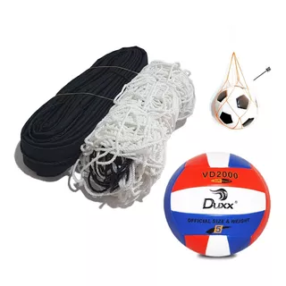 Red Voleibol Oficial Blanca + Balon, Accerios Gratis