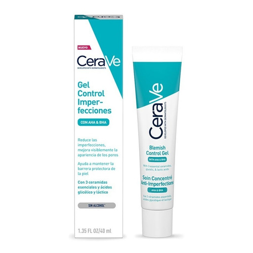 Gel control imperfecciones CeraVe Anti-Imperfecciones día/noche para piel acneica de 40mL