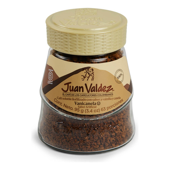 Cafe Juan Valdez Instantaneo Vainilla Y Canela 95g 63 Tazas