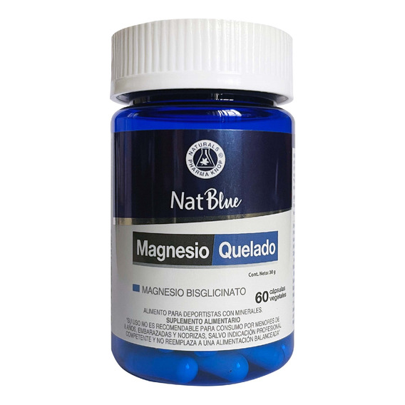 Magnesio Quelado X 60 Cápsulas - Natblue®