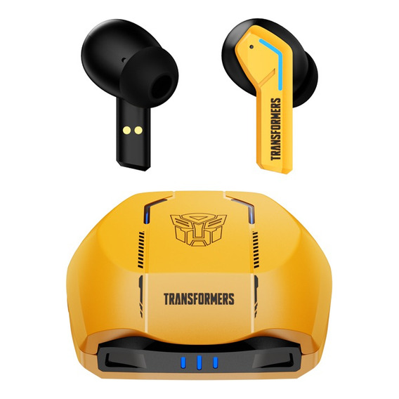 Audífonos Inalámbricos Para Juegos Transformer Tf-t06 Color Amarillo