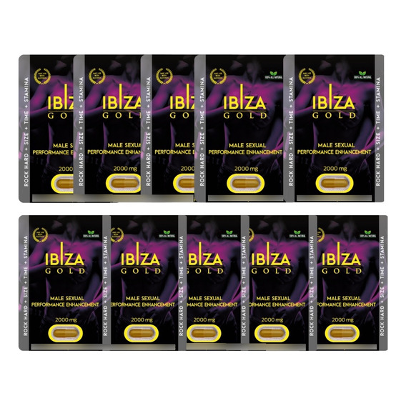 Ibiza Gold 10pz, Efecto 5 Días Para Hombre.