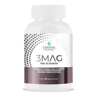 3mag - Pool De Magnesio - 60 Capsulas - Central Nutrition Sabor Neutro