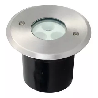 Balizador Spot Led Embutir Chao Piso Jardim 3w Ip66 Cor Da Cúpula Inox Luz Verde Cor Da Estrutura Ip67