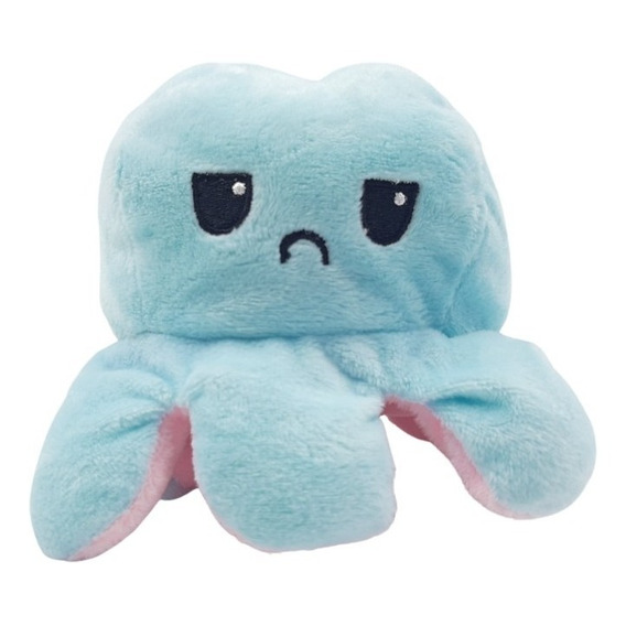 Peluche De Pulpo Estado De Animo Reversible Colores Surtidos