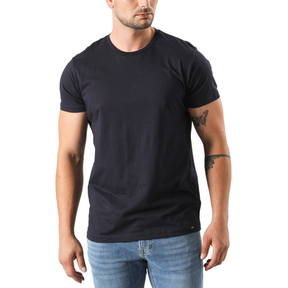 Polera Hombre Lee  Twin Pack Crew Greymele Navy