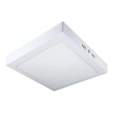 Plafon Led 18w Cuadrado Blanco Luz Exterior Aplicar Techo