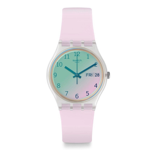 Reloj Swatch Mujer Rosa Claro Originals Gent Ge714 Silicona