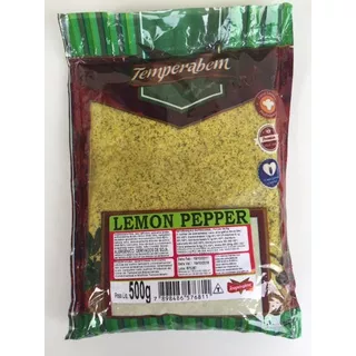 Lemon Pepper Temperabem - 6 Pacotes Com 500g Cada - 3 Kg 