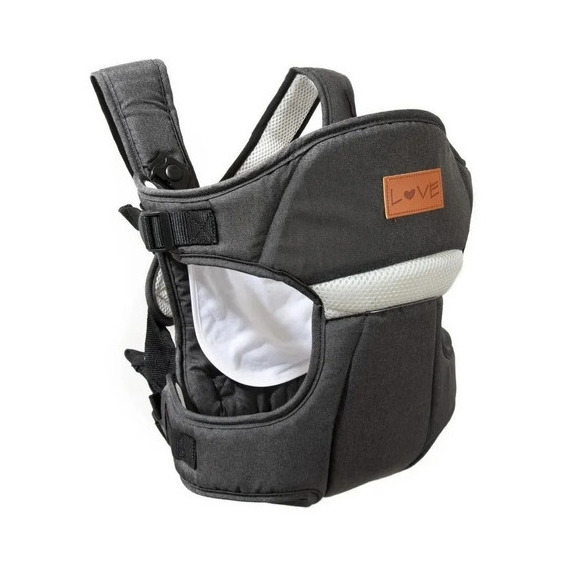 Mochila Porta Bebe Love 4008 3 En 1 Hasta 15kg Color Gris