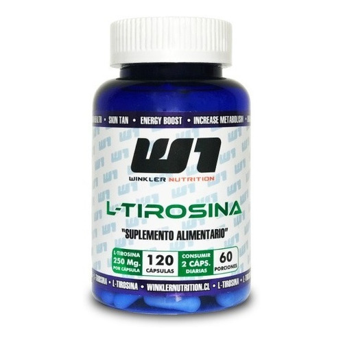 Aminoácidos L-tirosina 250mg 120 Caps Control De Peso Winkler Nutrition 