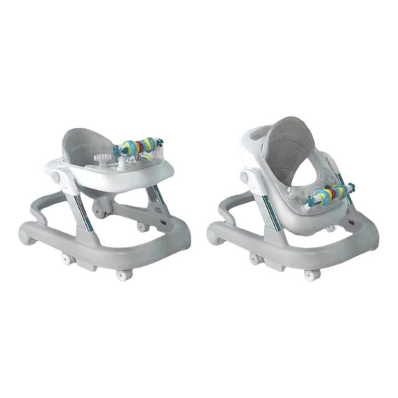 Andador Caminador Multifuncional 4 En 1 Lubabycas Gris