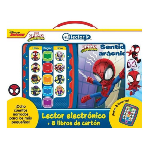 Marvel Spidey - Biblioteca 8 Libros + Lector Electrónico