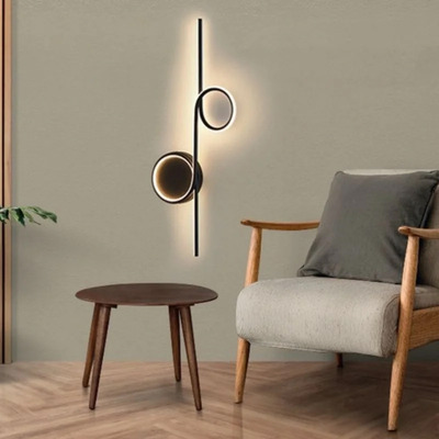 Aplique Pared Diani Blanco Led 30w Deco Moderno Cie
