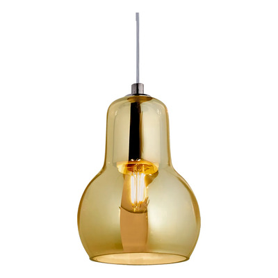 Colgante Budda 1l Base Redonda Apto Led Ambar Ámbar