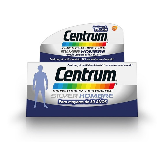 Centrum Silver Hombre 60 Comprimidos Sabor N-a